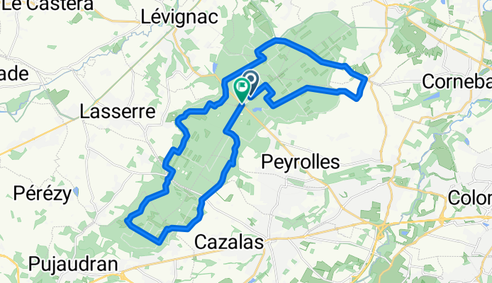 Route in Montaigut-sur-Save