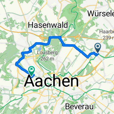 Akazienstraße, Aachen to Kopernikusstraße, Aachen