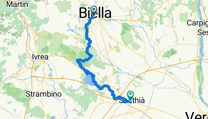 Via Alfonso Lamarmora, Biella a Via Tanaro, Santhià