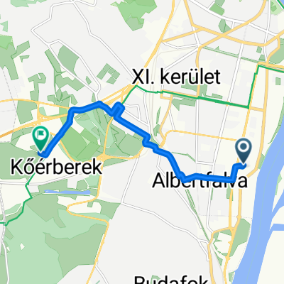Szerenád utca, Budapest to Vitorlázó út, Budapest