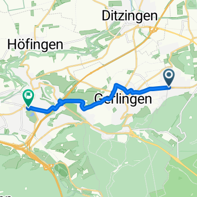 Engelbergstraße, Stuttgart nach Römerstraße, Leonberg