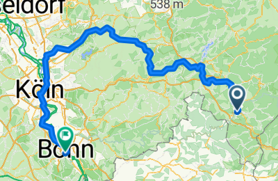 Route in der Bikemap App öffnen