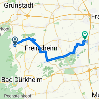 Leistadter Straße, Weisenheim am Berg nach Nachtweide, Lambsheim