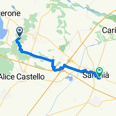 Via Morzano, Cavaglià a Via Giacomo Puccini, Santhià