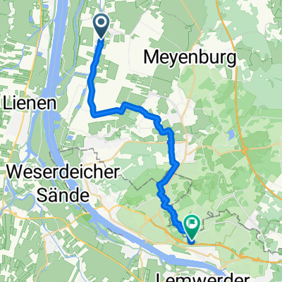 Aschwardener Straße, Schwanewede nach Grävenhorster Straße, Bremen