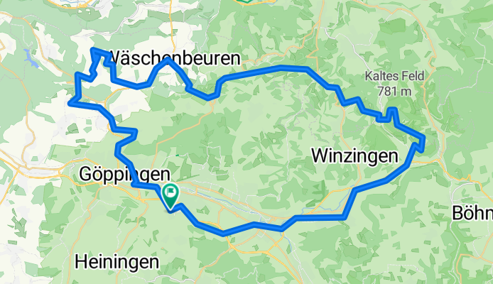 Staufenstraße, Göppingen nach Staufenstraße, Göppingen