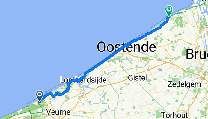 EuroVelo 4 - Noordzeefietsroute - deel België