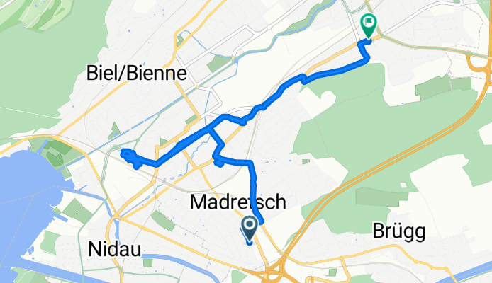 Erlacherweg, Biel nach Mettstrasse, Biel