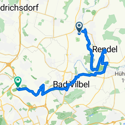 Kloppenheim, Karben nach Am Burghof, Frankfurt am Main