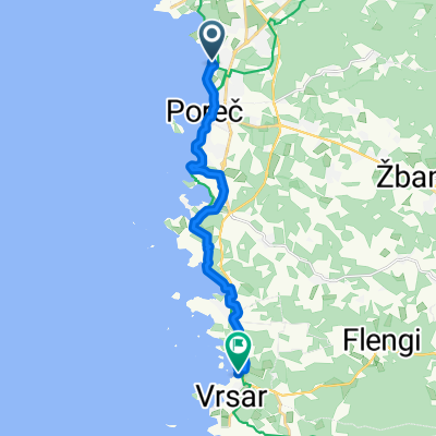 Šetalište Antona Restovića, Poreč nach Ulica svetog Martina, Vrsar