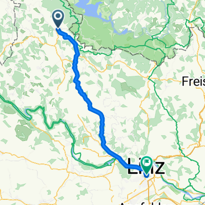 Grüner Weg, Aigen-Schlägl nach Bahnhofplatz, Linz