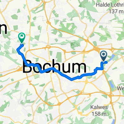 Ost, Bochum nach Mathildenstraße, Bochum