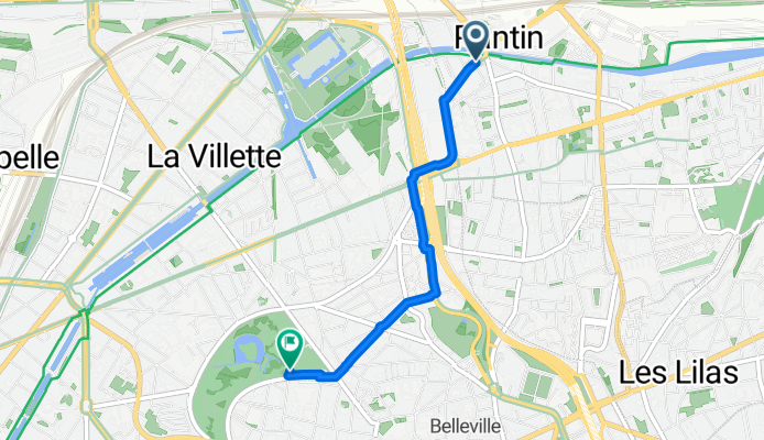 Piste Cyclable du Canal de l'Ourcq, Pantin to Route Circulaire du Lac, Paris