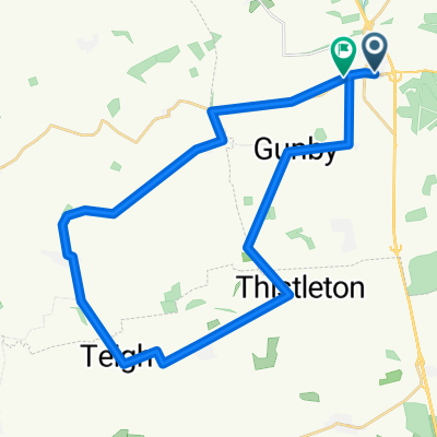 Route in Grantham