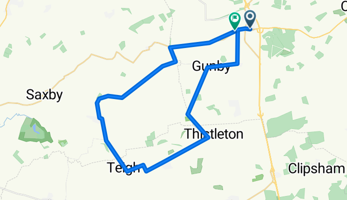 Route in Grantham