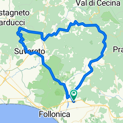 Montioni, Suvereto,Sassetta, Monterotondo,Massa Maritima, 97 km