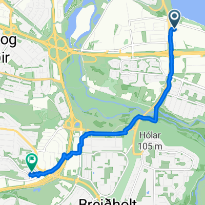 Dvergshöfði, Reykjavík to Skógarhjalli, Kópavogur