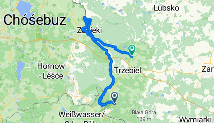 Etap 3, Trzebiel/Nowe Czaple -  Tuplice PKP