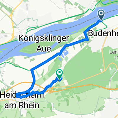 Rheinstraße, Budenheim nach Lennebergstraße, Ingelheim am Rhein