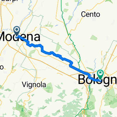 Modena über Panzano bis Bologna