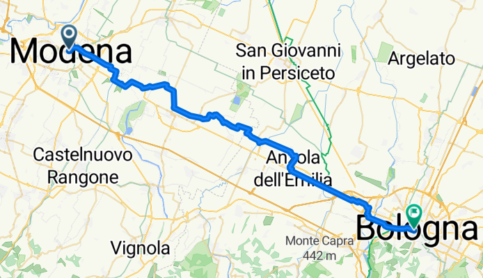 Modena über Panzano bis Bologna