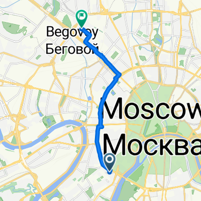 От Зубовский бульвар 21-23, стр. 1, Москва до улица Расковой 14, Москва