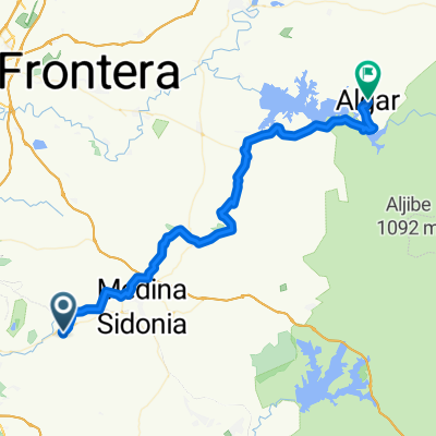 Lugar el Berrueco, Medina-Sidonia to Avenida del Paseo de Andalucía, Algar