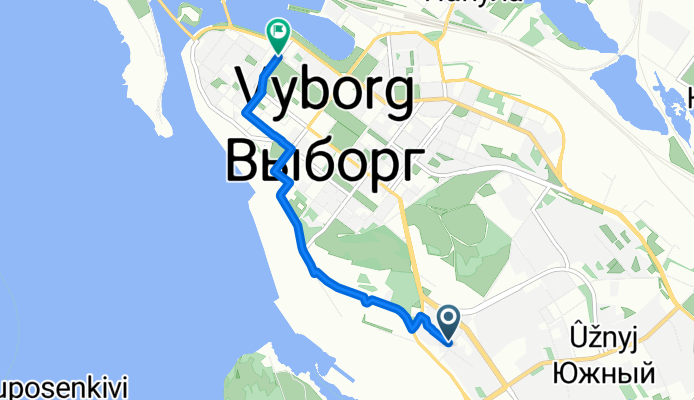 Физкультурная улица, Выборг до Рыбный переулок, Выборг