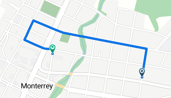 Calle 16, Monterrey a Calle 16, Monterrey