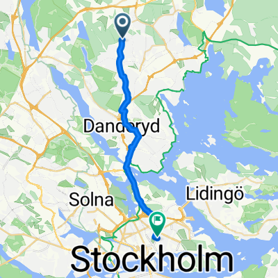 Trädgårdsvägen, Täby to Karlavägen, Stockholm
