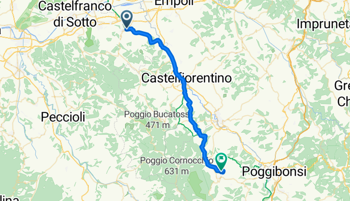 Vicolo dell'Inferno, San Miniato to Via dei Marsili, San Gimignano