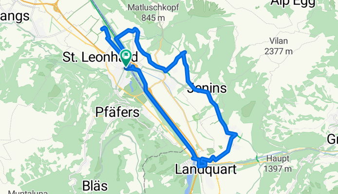 Route in Bad Ragaz
