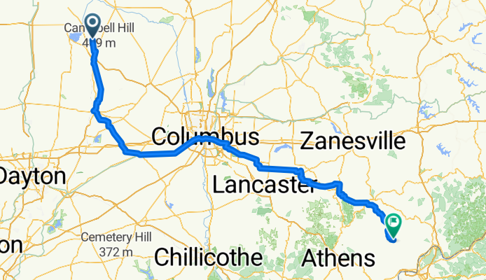 From Belle Center to Waterford