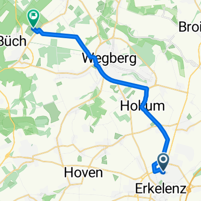 Karolingerring, Erkelenz nach Wegberg