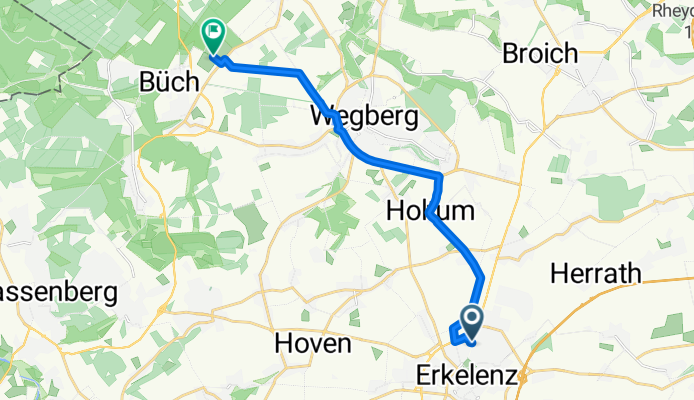 Karolingerring, Erkelenz nach Wegberg