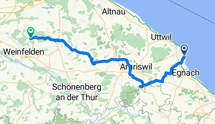 Im Bahnhof, Romanshorn nach Stelzenhofstrasse, Weinfelden
