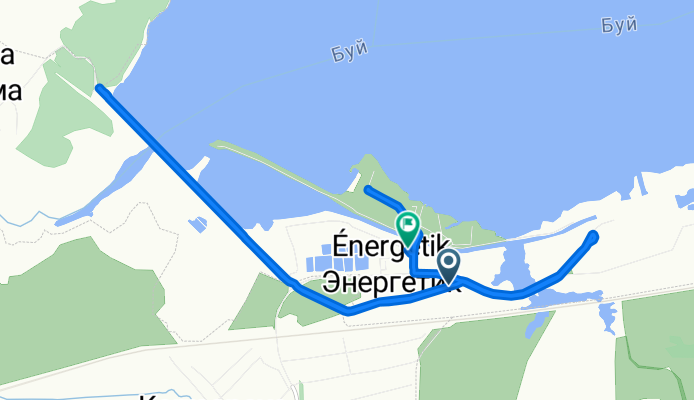 Высоковольтная улица, Энергетик до Городской Округ Нефтекамск