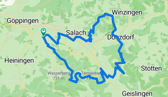 Staufenstraße, Göppingen nach Staufenstraße, Göppingen