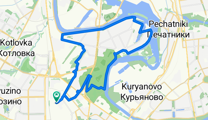 2-й Котляковский переулок, Moscow to 1st Varshavskiy Pass, Moscow
