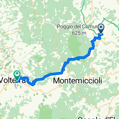 Via San Martino, San Gimignano to Viale dei Filosofi, Volterra
