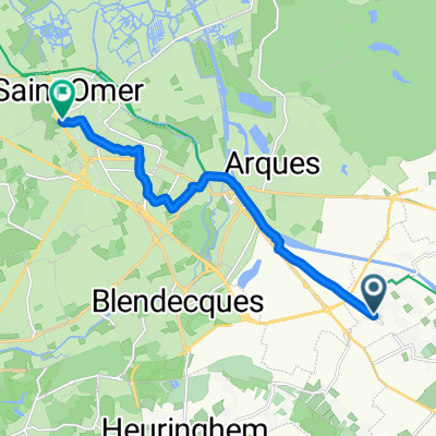 Rue Potier, Campagne-lès-Wardrecques à Enclos Notre-Dame, Saint-Omer