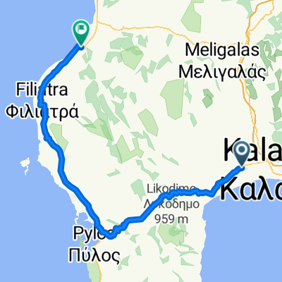 Messini to Kiparissia