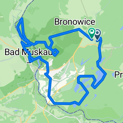 Park Mużakowski - pętla Łęknica  - Bad Muskau