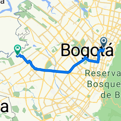 Calle 71, Bogotá a Carrera 97F, Bogotá