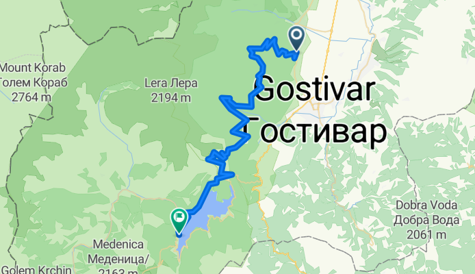 Vrapčiště - Mavrovské jezero