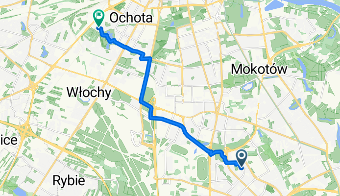 Zamiany, Warszawa do Kukiełki, Warszawa