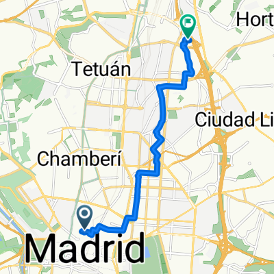 Calle de la Puebla, Madrid to Calle del Cardenal Marcelo Spinola, Madrid
