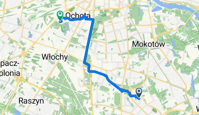 Zamiany, Warszawa do Kukiełki, Warszawa