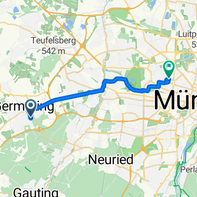 Blumenstraße, Germering - Aldringenstraße, München
