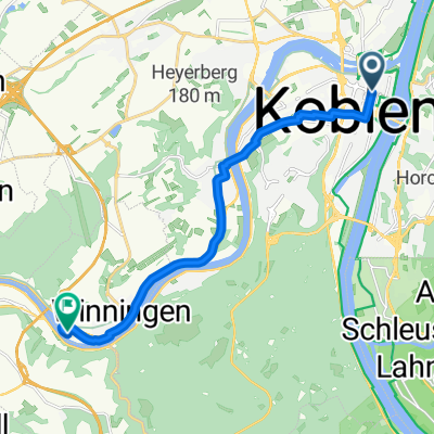 Jesuitengasse, Koblenz to Inselweg, Winningen